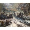Tableau \"Paysage de neige\" signé GOLIASCH
