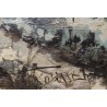 Tableau \"Paysage de neige\" signé GOLIASCH