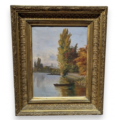 Tableau \"Bord de rivière\"