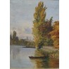 Tableau \"Bord de rivière\"