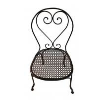 Chaise en fer forgé VINCENNES noire