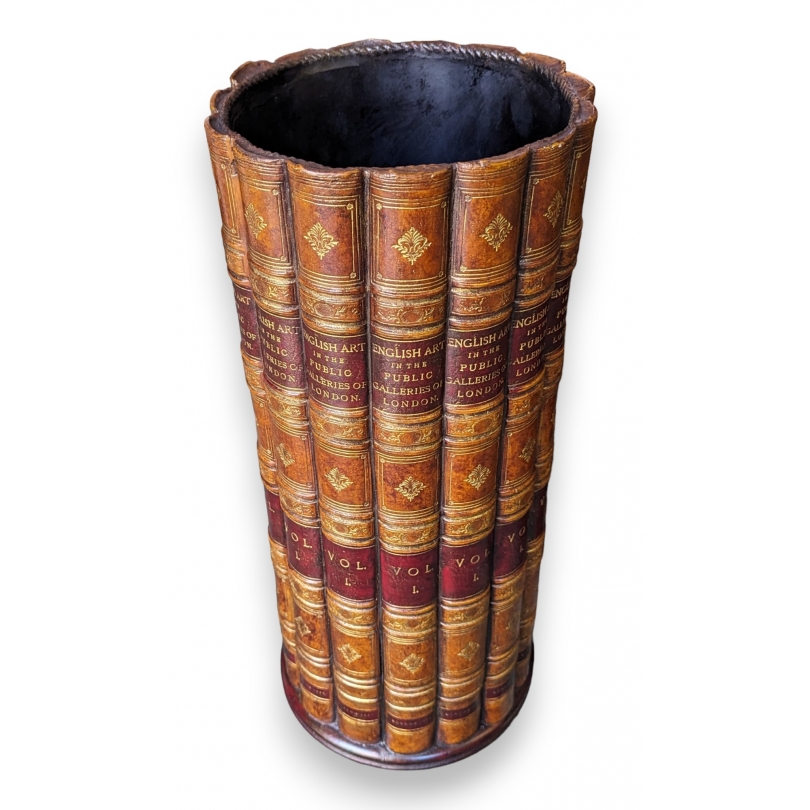 Porte-parapluie \"Faux-livres\" beige