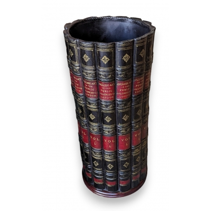 Porte-parapluie \"Faux-livres\" noir