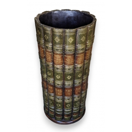 Porte-parapluie \"Faux-livres\" vert