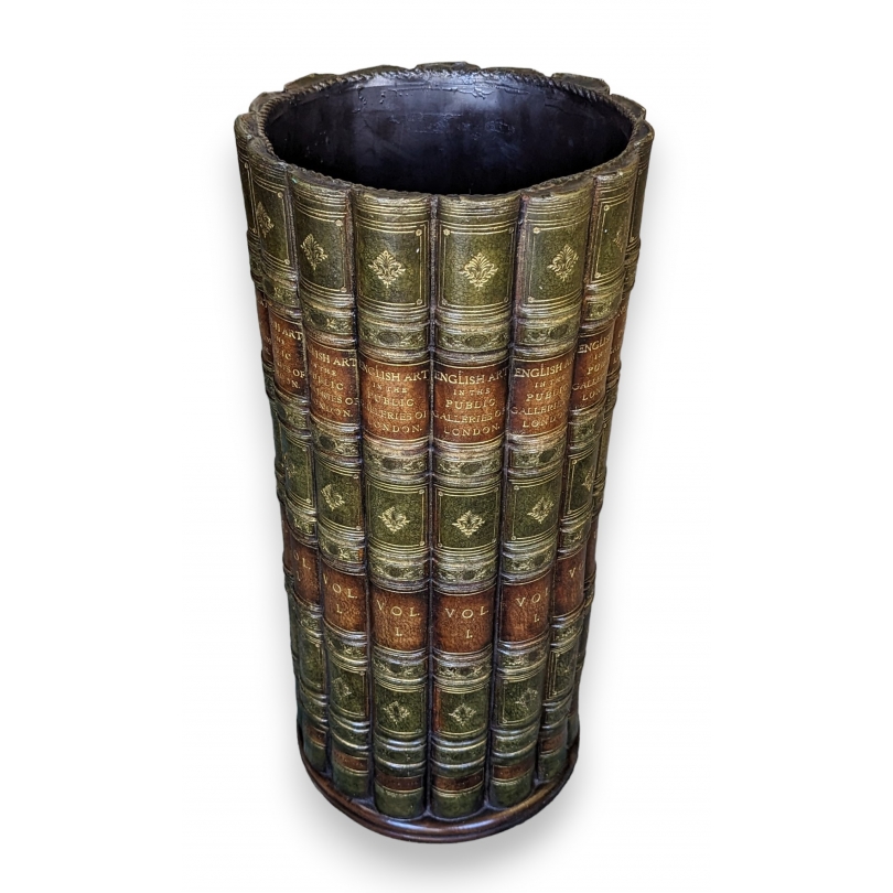 Porte-parapluie \"Faux-livres\" vert