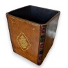Beige ‘Open Books’ wastepaper basket