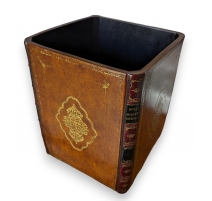 Corbeille à papier Livres ouverts beige