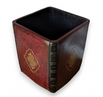 Corbeille à papier Livres ouverts rouge