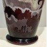 Large red ‘Fleurs’ vase, signed GALLÉ