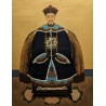 Paire de peintures sur soie \"Dignitaires\"