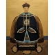 Paire de peintures sur soie "Dignitaires"