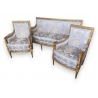 Salon style Louis XVI en bois doré