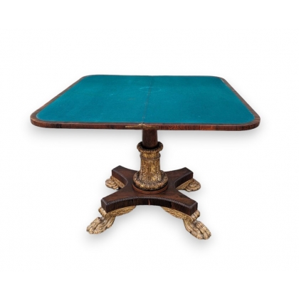 Table à jeux Regency pieds griffe