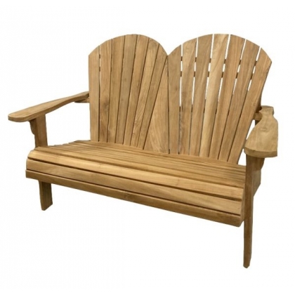 Canapé de jardin \"Adirondack\" en teck