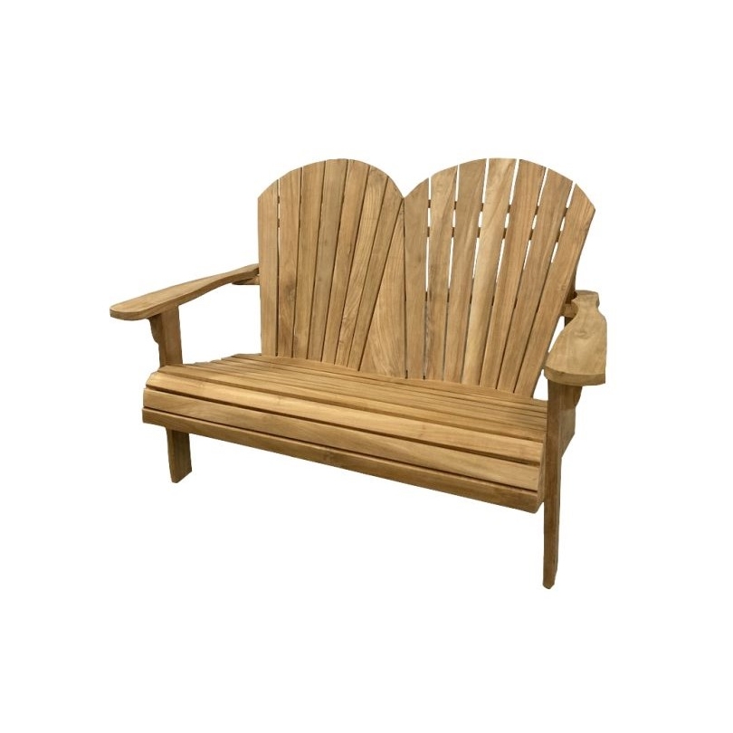"Adirondack" teak garden sofa