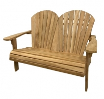 Canapé de jardin "Adirondack" en teck