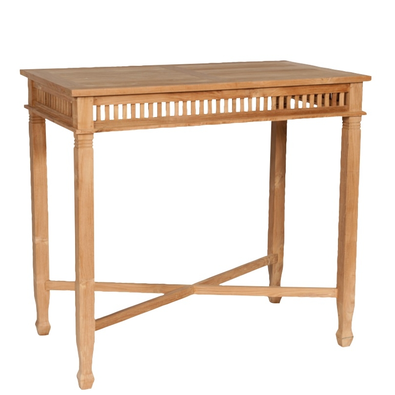 Table haute de jardin "Betawi" en teck