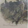 Gravure "Biche et faon" signé Robert HAINARD