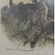 Gravure "Biche et faon" signé Robert HAINARD