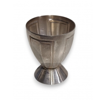 Coquetier Art-Déco en métal argenté GALLIA