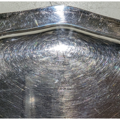 Petit plat festonné en argent JEZLER