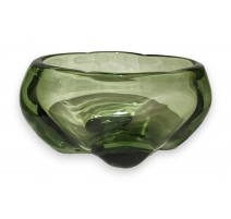 Vase Molaire en verre de Whitefriars