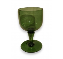 Grande coupe sur pied en verre de Saint-Prex