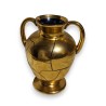 Vase avec anses en verre de Saint-Prex doré