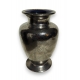 Vase en verre de Saint-Prex argenté