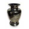 Vase en verre de Saint-Prex argenté