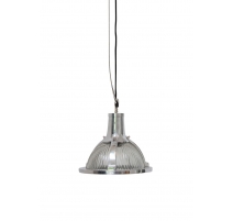 Suspension Lumina en aluminium et globe en verre