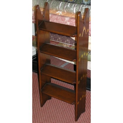Échelle de bibliothèque en acajou