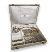 Partie de ménagère en métal argenté par CHAMBLY