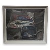 Tableau \"Poissons\" signé BODJOL