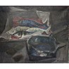 Tableau \"Poissons\" signé BODJOL
