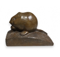 Bronze "Campagnol amphibie" signé Robert HAINARD