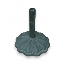 Pied de parasol en fonte verte