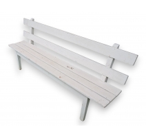 Banc en bois blanc