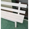 Banc en bois blanc