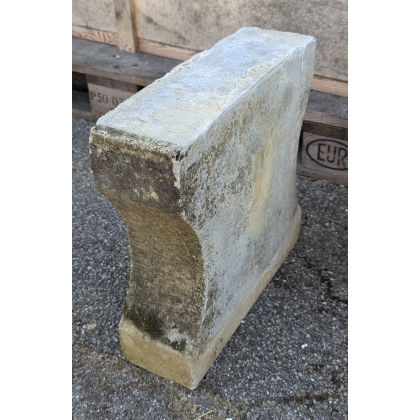 Banc droit en pierre reconstituée
