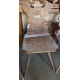 Chaise escabelle "Tête".