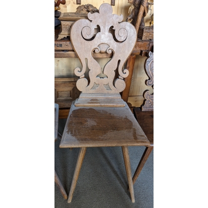 Scabelle chair, in walnut. Switzerland. At  Moinat SA  - Antiques and home décor
