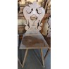 Scabelle chair, in walnut. Switzerland. At  Moinat SA  - Antiques and home décor