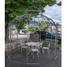 Gazebo en fer forgé rouille