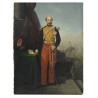 Tableau \"Officier de Lancier\" signé Ernest MEISTER