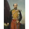 Tableau \"Officier de Lancier\" signé Ernest MEISTER