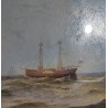 Paintings | Oil on cardboard "Seascape" Moinat SA  - Antiques and home décor