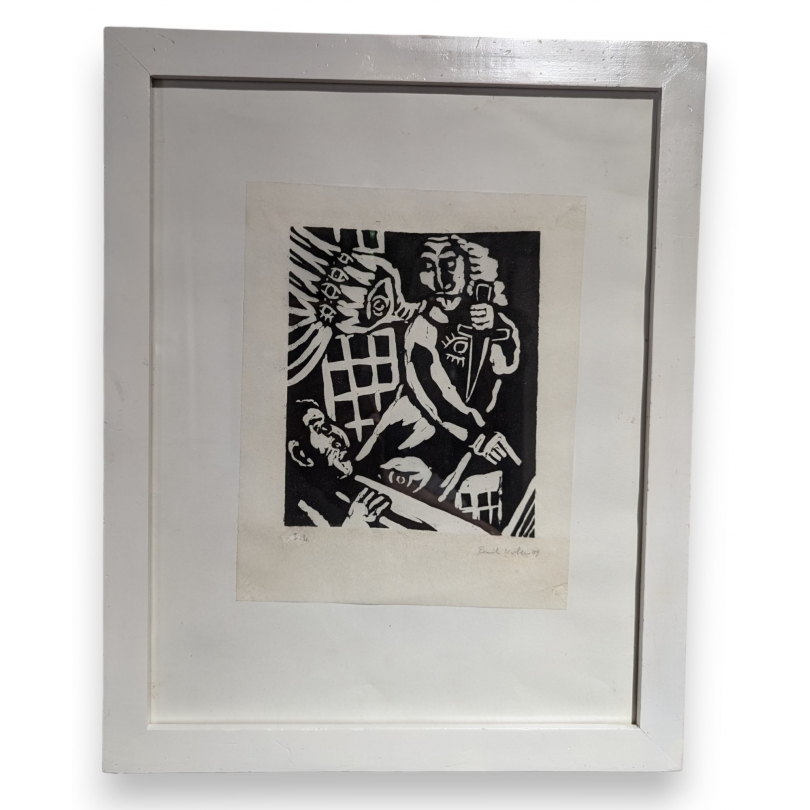 Lithograph entitled ‘Angel’, signed Emil NOLDE 09
