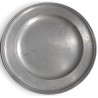 Set of three BURSINS pewter plates