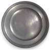 Set of three BURSINS pewter plates